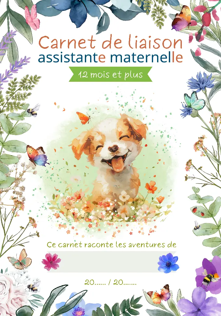 Carnet de liaison - 12 mois et plus - printemps