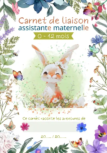 Carnet de liaison - 0 à 12 mois - printemps